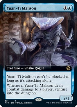 Image for Yuan-Ti Malison (Extended Art) (371) [Adventures in the Forgotten Realms] - Magic: The Gathering