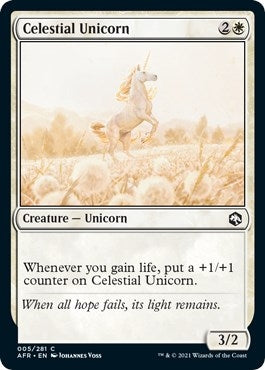 Image for Celestial Unicorn (5) [Adventures in the Forgotten Realms] - Magic: The Gathering
