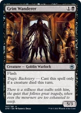 Image for Grim Wanderer (107) [Adventures in the Forgotten Realms] - Magic: The Gathering