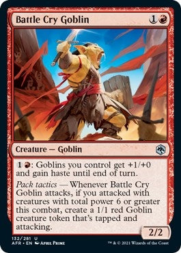 Image for Battle Cry Goblin (132) [Adventures in the Forgotten Realms] - Magic: The Gathering