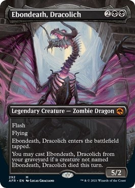 Image for Ebondeath, Dracolich (Borderless) (292) [Adventures in the Forgotten Realms] - Magic: The Gathering