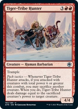 Image for Tiger-Tribe Hunter (163) [Adventures in the Forgotten Realms] - Magic: The Gathering