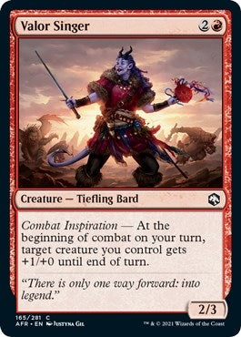 Image for Valor Singer (165) [Adventures in the Forgotten Realms] - Magic: The Gathering