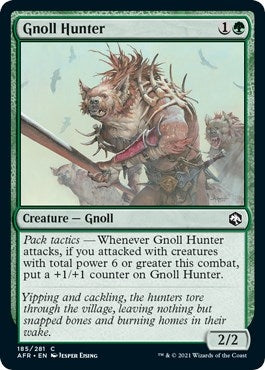 Image for Gnoll Hunter (185) [Adventures in the Forgotten Realms] - Magic: The Gathering