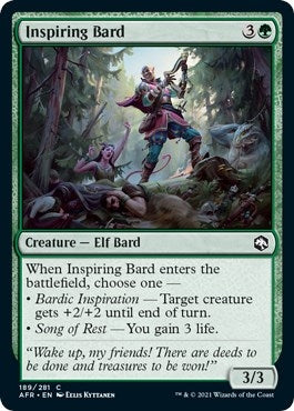 Image for Inspiring Bard (189) [Adventures in the Forgotten Realms] - Magic: The Gathering