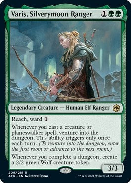 Image for Varis, Silverymoon Ranger (209) [Adventures in the Forgotten Realms] - Magic: The Gathering