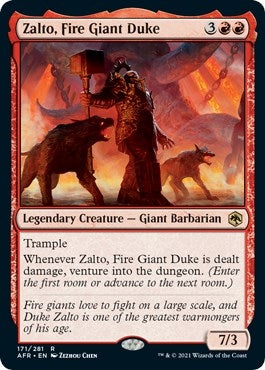 Image for Zalto, Fire Giant Duke (171) [Adventures in the Forgotten Realms] - Magic: The Gathering