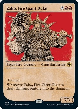 Zalto, Fire Giant Duke (Showcase) (323) [Adventures in the Forgotten Realms]