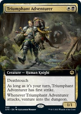 Image for Triumphant Adventurer (Extended Art) (390) [Adventures in the Forgotten Realms] - Magic: The Gathering