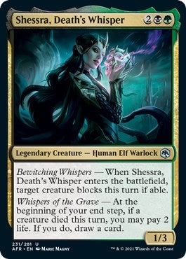 Image for Shessra, Death's Whisper (231) [Adventures in the Forgotten Realms] - Magic: The Gathering
