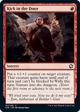 Image for Kick in the Door (153) [Adventures in the Forgotten Realms] - Magic: The Gathering