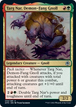 Image for Targ Nar, Demon-Fang Gnoll (234) [Adventures in the Forgotten Realms] - Magic: The Gathering