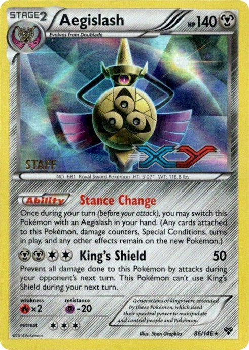 Image for Aegislash - 86/146 (Prerelease) [Staff] (86/146) [XY Promos] - Pokemon