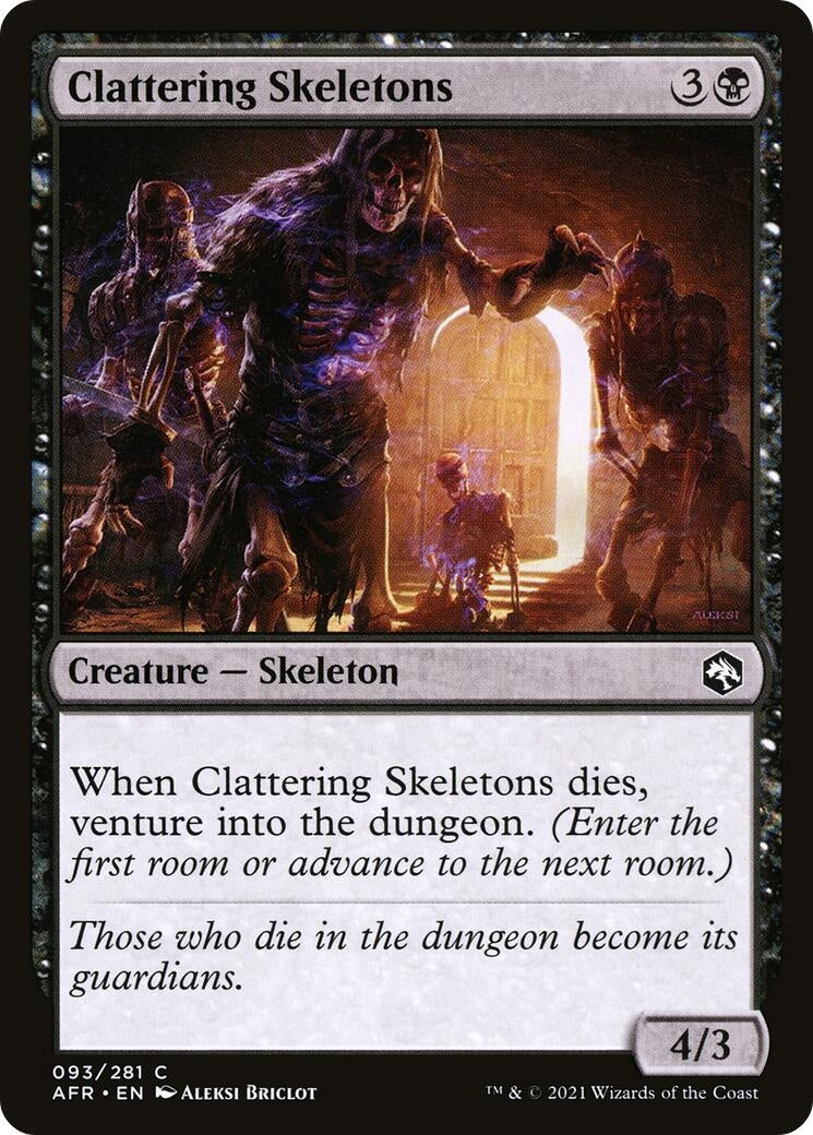 Image for Clattering Skeletons (93) [Adventures in the Forgotten Realms] - Magic: The Gathering