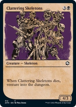 Image for Clattering Skeletons (Showcase) (312) [Adventures in the Forgotten Realms] - Magic: The Gathering