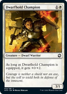 Image for Dwarfhold Champion (14) [Adventures in the Forgotten Realms] - Magic: The Gathering