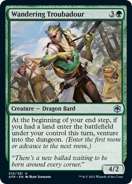 Image for Wandering Troubadour (210) [Adventures in the Forgotten Realms] - Magic: The Gathering