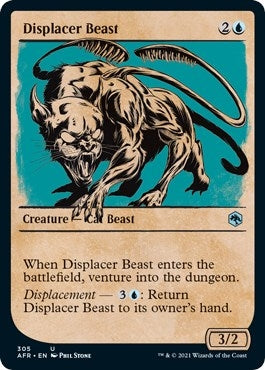 Image for Displacer Beast (Showcase) (305) [Adventures in the Forgotten Realms] - Magic: The Gathering