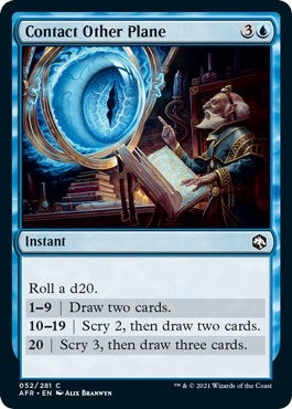 Image for Contact Other Plane (52) [Adventures in the Forgotten Realms] - Magic: The Gathering