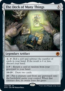 Image for The Deck of Many Things (241) [Adventures in the Forgotten Realms] - Magic: The Gathering