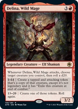 Image for Delina, Wild Mage (138) [Adventures in the Forgotten Realms] - Magic: The Gathering