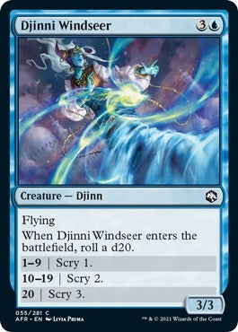 Image for Djinni Windseer (55) [Adventures in the Forgotten Realms] - Magic: The Gathering