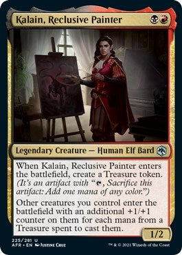 Image for Kalain, Reclusive Painter (225) [Adventures in the Forgotten Realms] - Magic: The Gathering