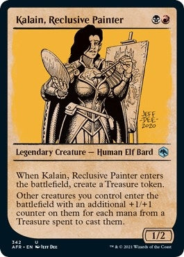 Image for Kalain, Reclusive Painter (Showcase) (342) [Adventures in the Forgotten Realms] - Magic: The Gathering