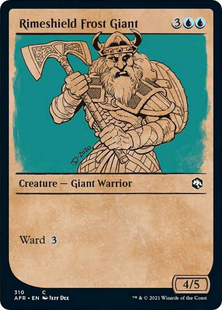 Image for Rimeshield Frost Giant (Showcase) (310) [Adventures in the Forgotten Realms] - Magic: The Gathering