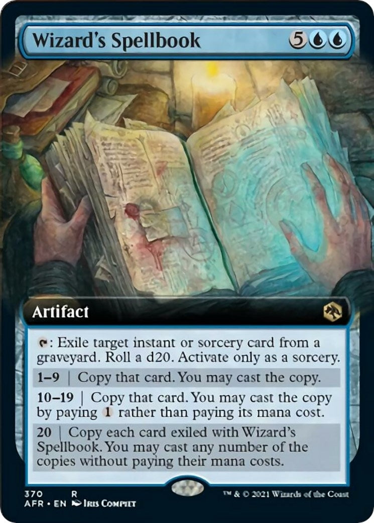 Image for Wizard's Spellbook (Extended Art) (370) [Adventures in the Forgotten Realms] - Magic: The Gathering