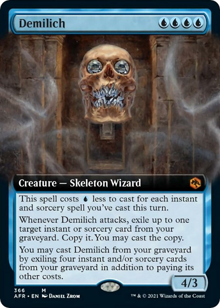 Image for Demilich (Extended Art) (366) [Adventures in the Forgotten Realms] - Magic: The Gathering