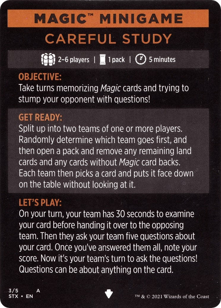 Image for Magic Minigame: Careful Study (4) [Strixhaven: School of Mages] - Magic: The Gathering