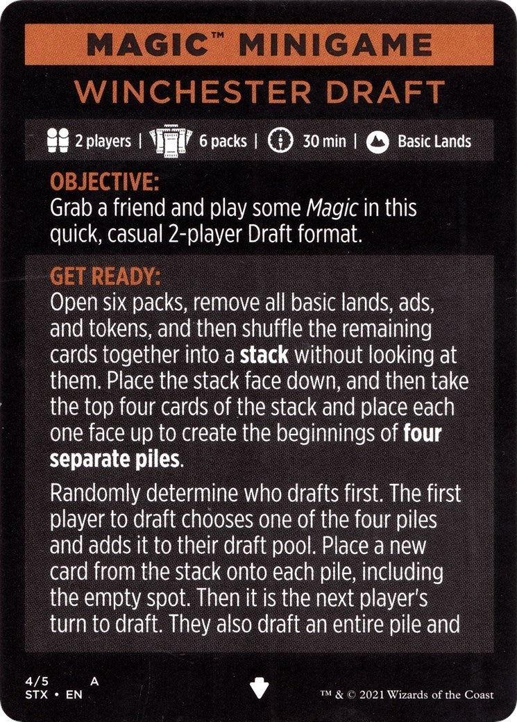 Image for Magic Minigame: Winchester Draft (1) [Strixhaven: School of Mages] - Magic: The Gathering