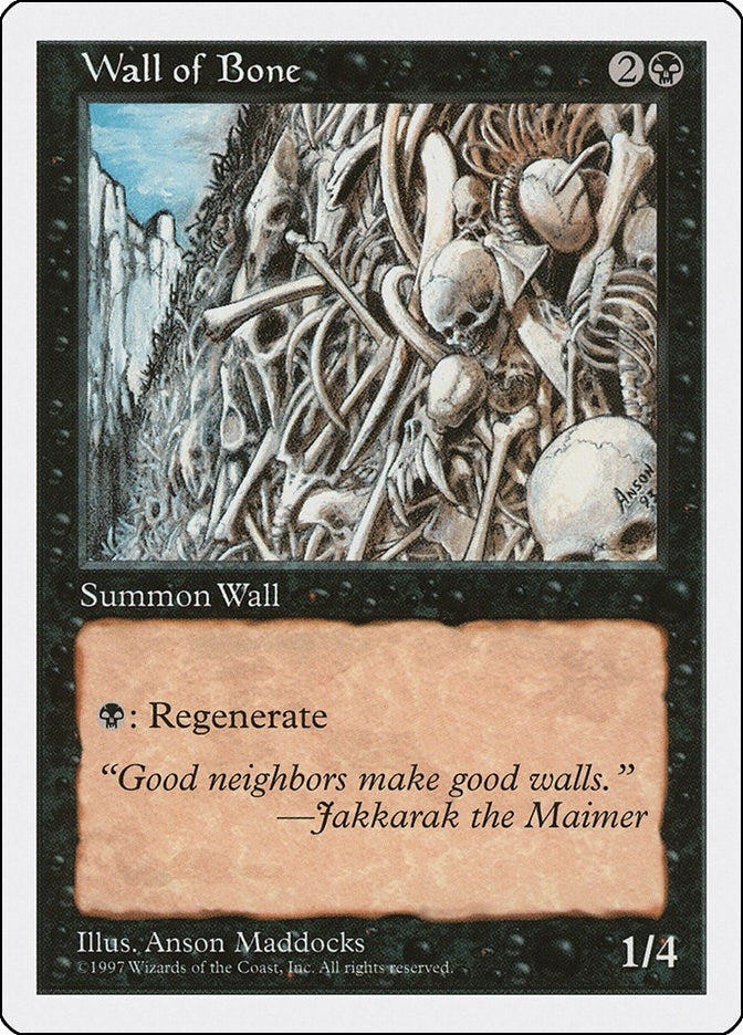 Image for Wall of Bone [Fifth Edition] - Magic: The Gathering