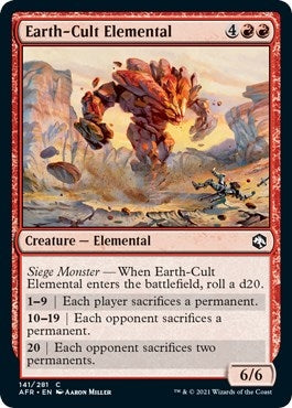 Image for Earth-Cult Elemental (141) [Adventures in the Forgotten Realms] - Magic: The Gathering