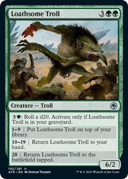 Image for Loathsome Troll (192) [Adventures in the Forgotten Realms] - Magic: The Gathering