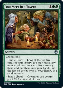 Image for You Meet in a Tavern (215) [Adventures in the Forgotten Realms] - Magic: The Gathering
