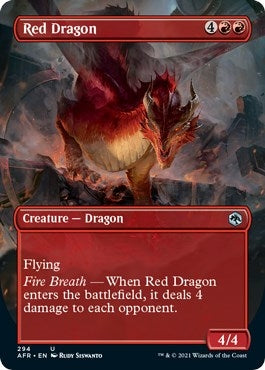 Image for Red Dragon (Borderless) (294) [Adventures in the Forgotten Realms] - Magic: The Gathering
