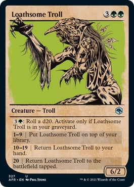 Image for Loathsome Troll (Showcase) (327) [Adventures in the Forgotten Realms] - Magic: The Gathering