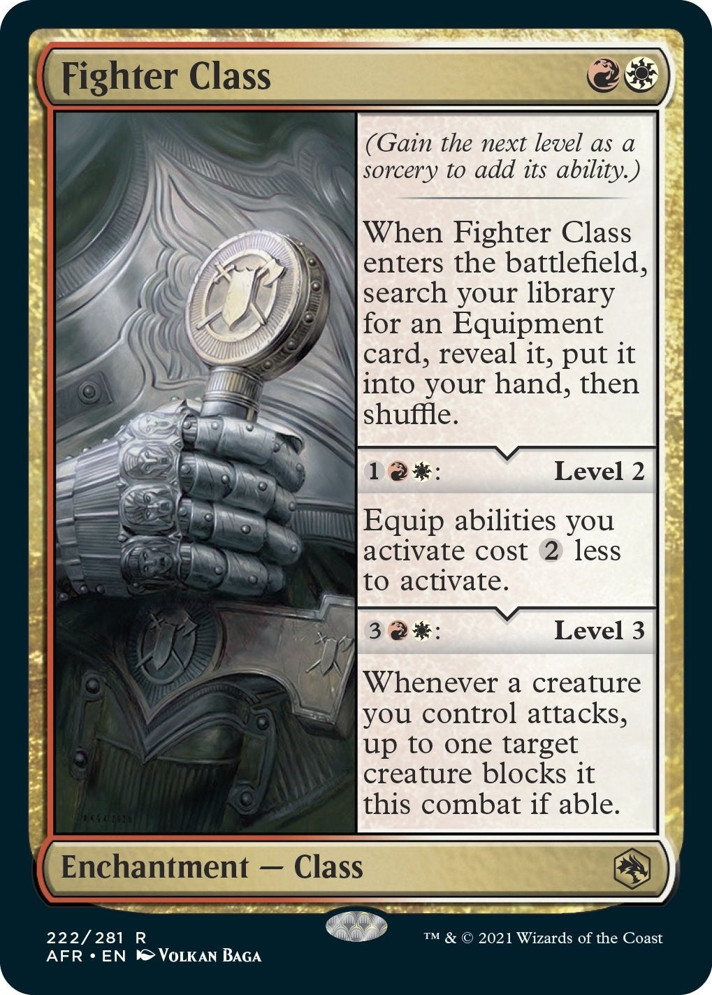 Image for Fighter Class (222) [Adventures in the Forgotten Realms] - Magic: The Gathering