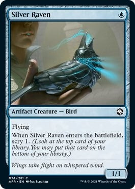 Image for Silver Raven (74) [Adventures in the Forgotten Realms] - Magic: The Gathering