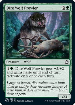 Image for Dire Wolf Prowler (179) [Adventures in the Forgotten Realms] - Magic: The Gathering