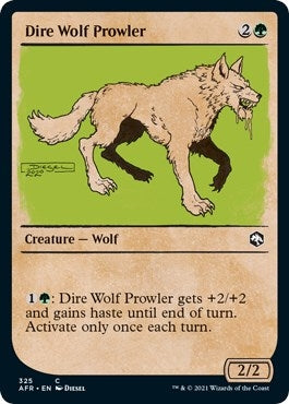 Image for Dire Wolf Prowler (Showcase) (325) [Adventures in the Forgotten Realms] - Magic: The Gathering