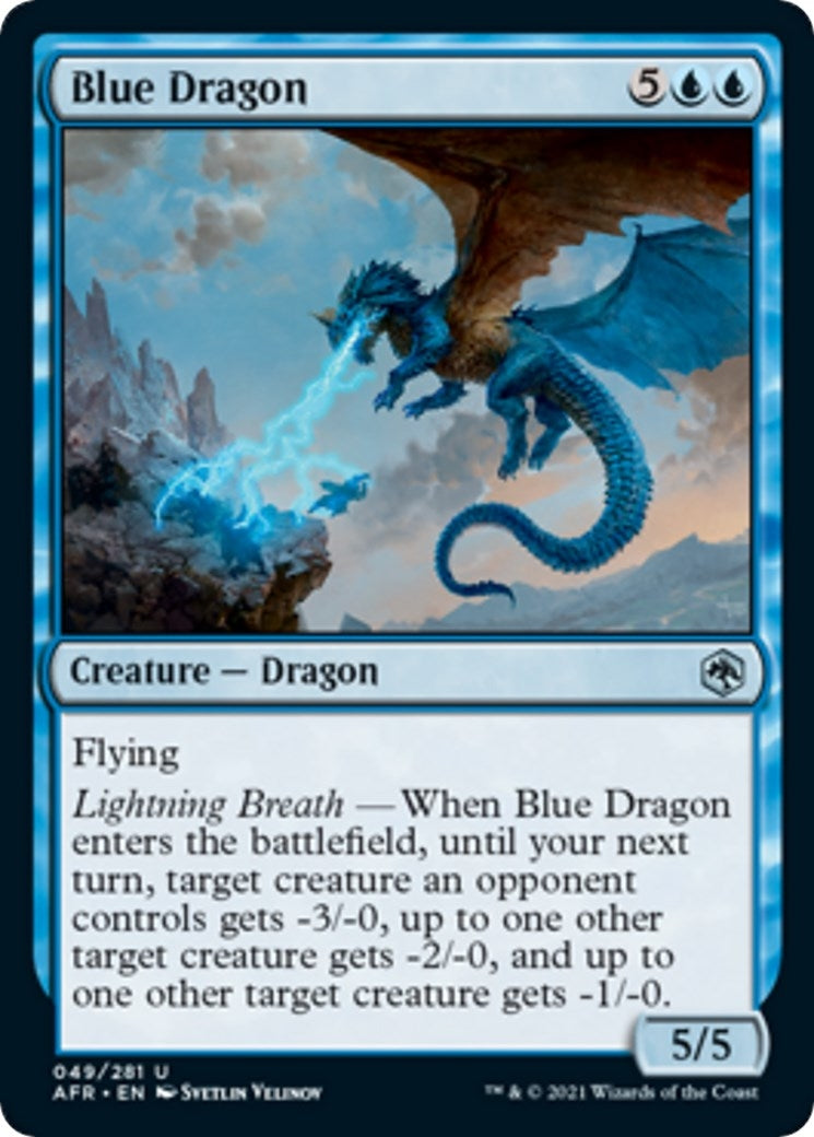 Image for Blue Dragon (49) [Adventures in the Forgotten Realms] - Magic: The Gathering