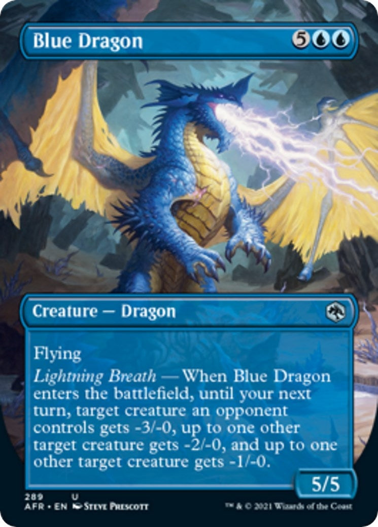 Image for Blue Dragon (Borderless) (289) [Adventures in the Forgotten Realms] - Magic: The Gathering