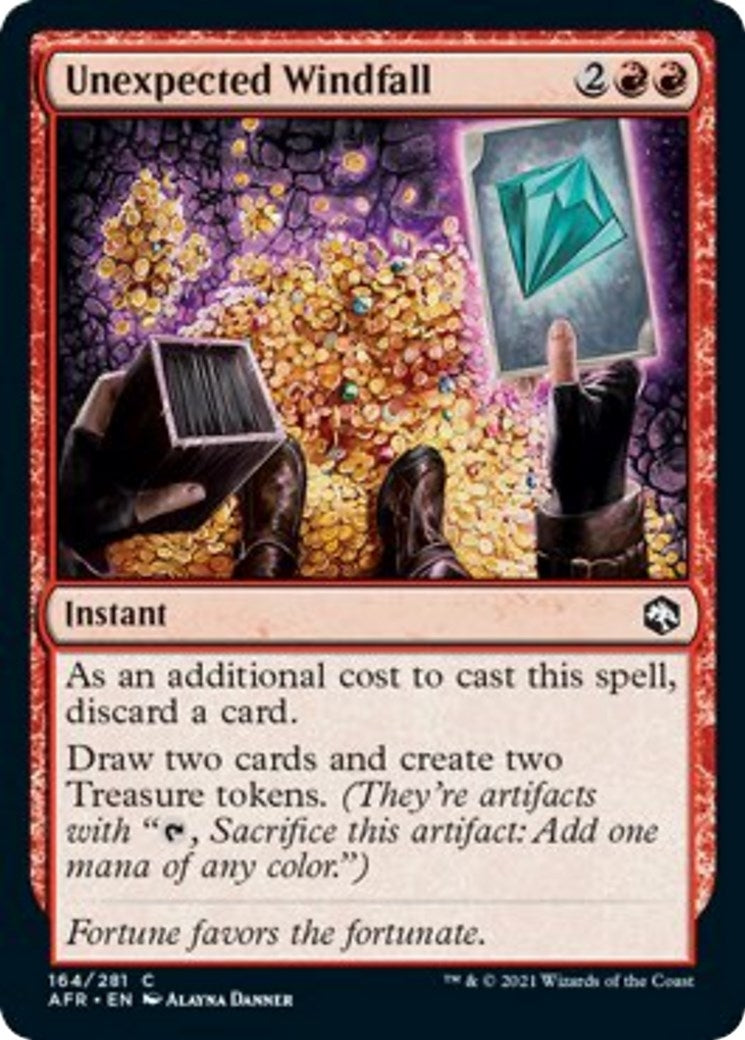Image for Unexpected Windfall (164) [Adventures in the Forgotten Realms] - Magic: The Gathering