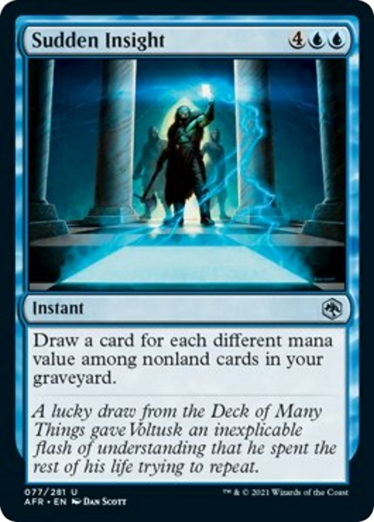 Image for Sudden Insight (77) [Adventures in the Forgotten Realms] - Magic: The Gathering