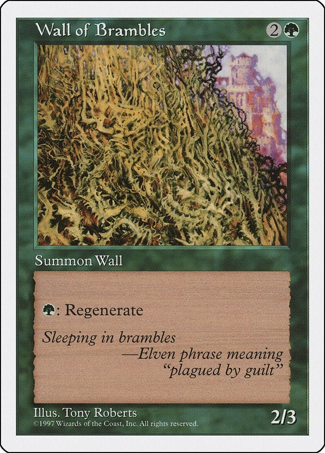 Image for Wall of Brambles [Fifth Edition] - Magic: The Gathering