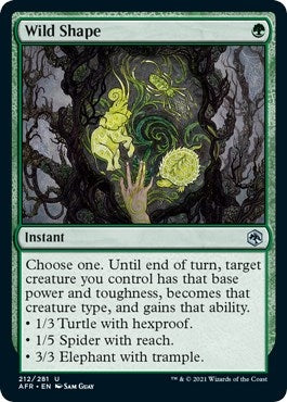 Image for Wild Shape (212) [Adventures in the Forgotten Realms] - Magic: The Gathering