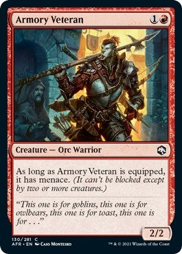 Image for Armory Veteran (130) [Adventures in the Forgotten Realms] - Magic: The Gathering